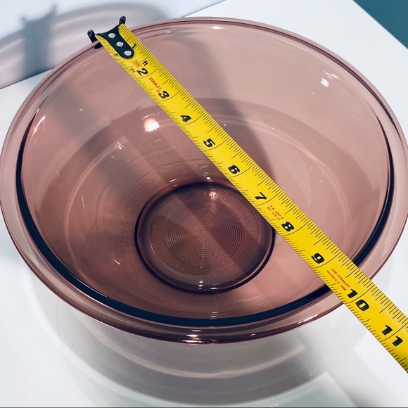 PYREX Amethyst Cranberry Purple Casserole And Bowl Set Of 3 - Picture 14 of 16